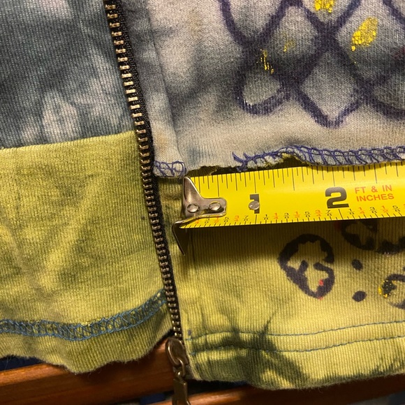 Boho tie-dyed, peaceful-vibe Hooded Knit Jacket with pockets. Soft & never worn. - Picture 9 of 14